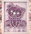 Cadre fleuri - Naissance Ourson