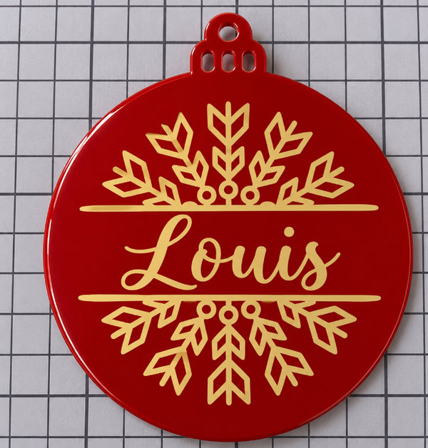 Boule de Noël personnalisée – Prénom