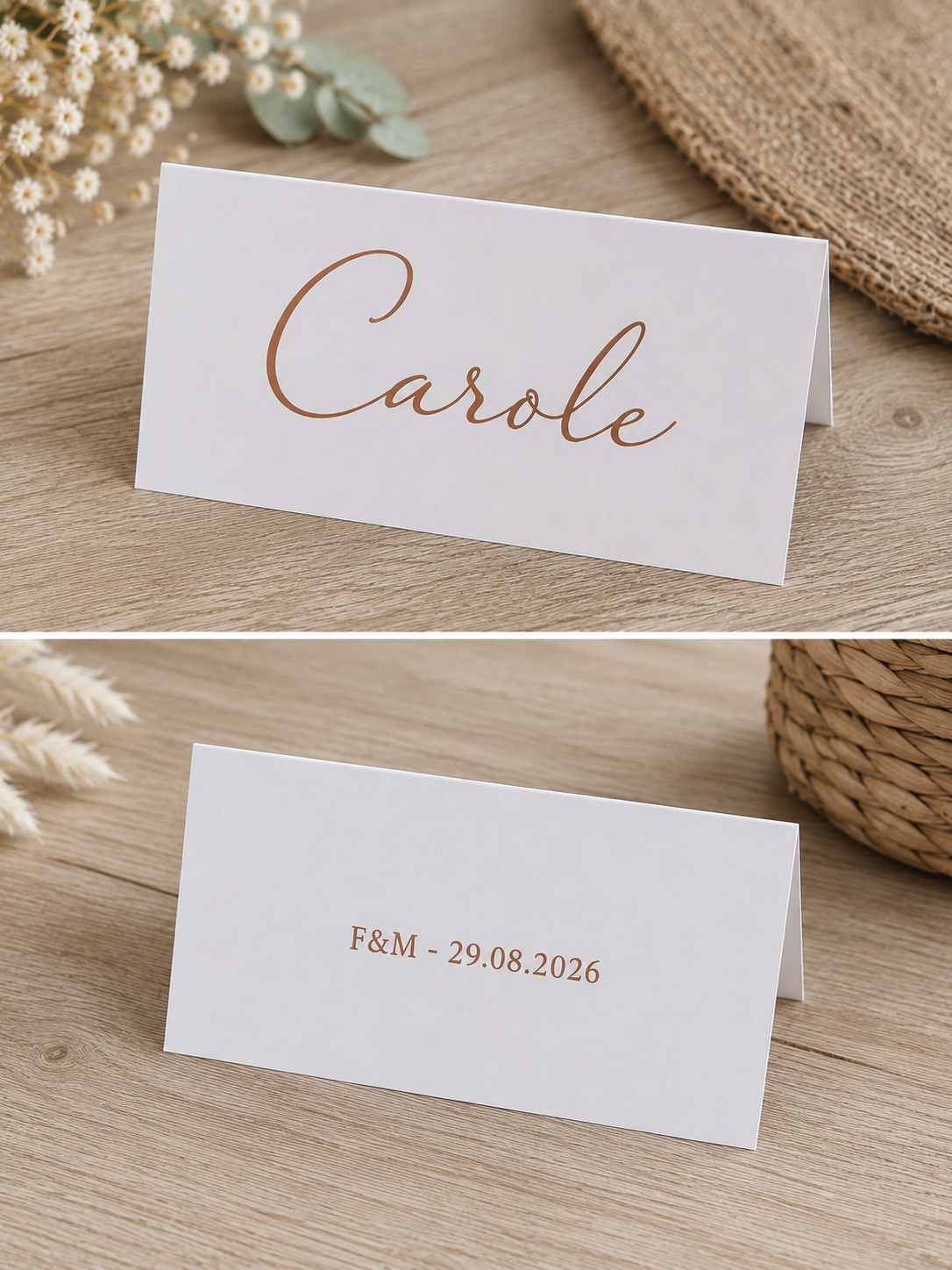 Marque place - papier