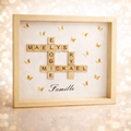 Cadre - Scrabble thème papillon