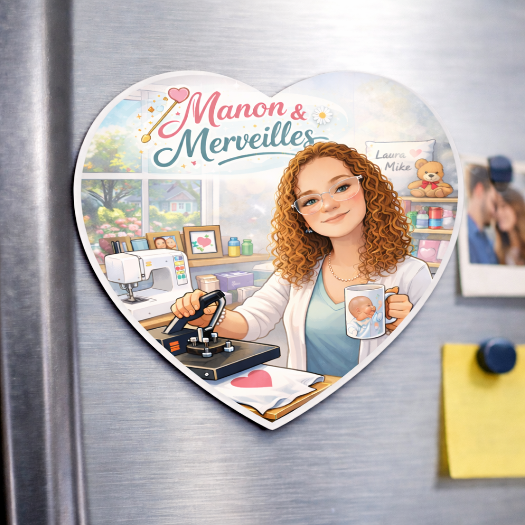 Magnet - Photo Cœur