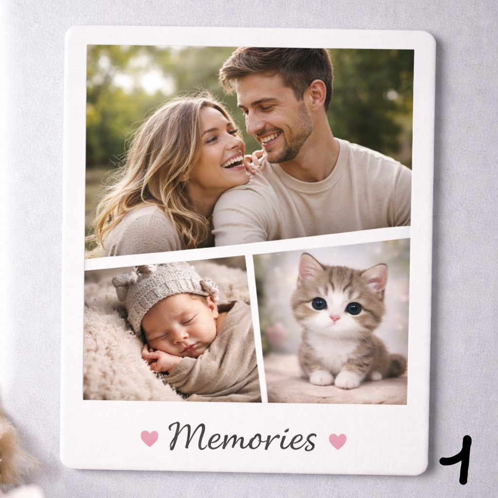 Magnet - style Polaroïd 3 photos