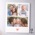 Magnet - Polaroid-Stil für 3 Fotos