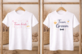 T-shirt Team Bride - team Groom face + dos personnalisé