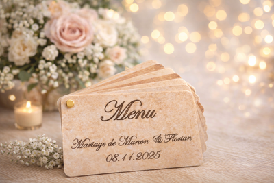 Menu style parchemin