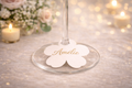 Marque verre floral