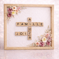 Cadre - Scrabble thème fleurie